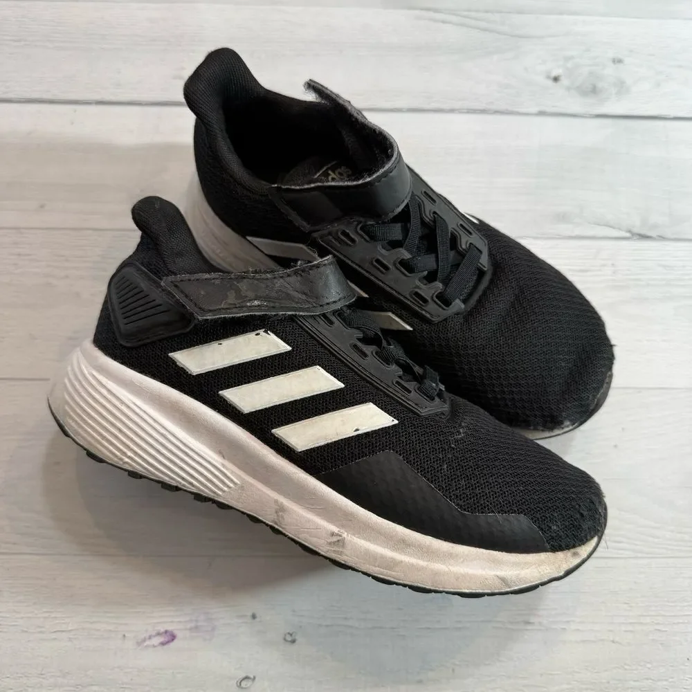 Adidas kids black and white 3 stripe sneaker little kids‎ 13
